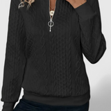 Paola | Pull en Maille Douce avec Zip