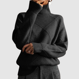 Ester - Pull texturé avec col roulé