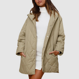 Kristýna - Manteau d'hiver surdimensionné avec capuche