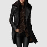 Laura - Manteau en cuir élégant 3/4