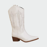 Elena - Bottes de cowboy en cuir noir