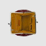 Leontýna - Sac en cuir avec fermeture rétro