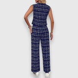Jasmína - Ensemble de deux pièces avec décolleté en V et pantalon assorti