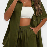 Marie - Ensemble de chemise et de shorts