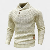 Elías – Pull stylé avec col montant et boutons