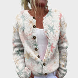 Leonor – Cardigan floral automnal