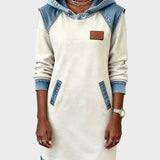 Irena - Robe en jean avec capuche