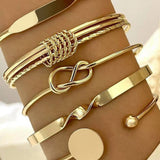 Bracelet en Chaîne Géométrique Ouverte