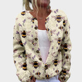 Alice - Cardigan fleuri d'automne