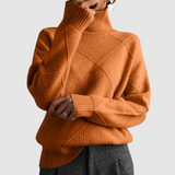 Ester - Pull texturé avec col roulé