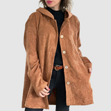 Stella - Veste en velours confortable avec capuche