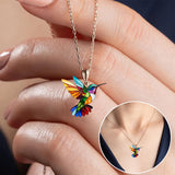 Clara™ | Collier colibri élégant