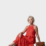 Katia - Robe Maxi avec Halter et Volants