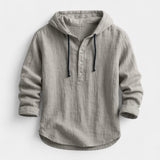 Adam – Chemise en lin avec capuche