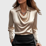 Dana - Chemisier élégant en satin brillant