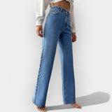 Mia - Jeans haute taille à coupe large confortable