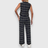 Jasmína - Ensemble de deux pièces avec décolleté en V et pantalon assorti