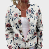 Laura - Cardigan fleuri d'automne
