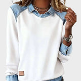 Ravit - Blouse en jean tissée à manches longues