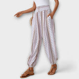 Anna - Pantalon avec Motif Ethnographique