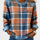 Ivy – Sweat à manches longues pour femmes avec motif patchwork