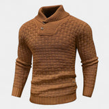Elías – Pull stylé avec col montant et boutons