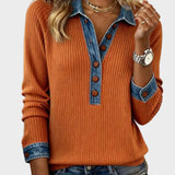 Ravit - Blouse en jean tissée à manches longues