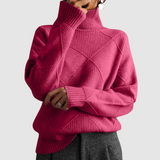 Ester - Pull texturé avec col roulé