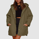 Kristýna - Manteau d'hiver surdimensionné avec capuche
