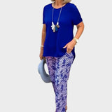 Żaneta – Ensemble élégant avec un haut ajusté et un pantalon ample