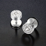 Boucle d'oreille Theron Keyline | Or blanc
