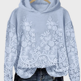 Klára - Sweat classique avec motif floral 3D