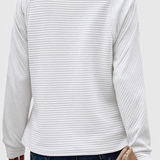 Ludovica | Pull à Col V, Zip et Manches Longues