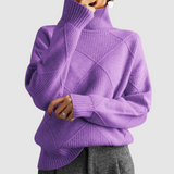 Ester - Pull texturé avec col roulé