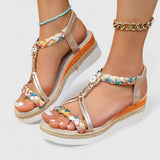 Lenka - Sandales confortables à talons compensés