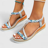 Lenka - Sandales confortables à talons compensés
