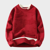 Pull avec un motif texturé de style abstrait