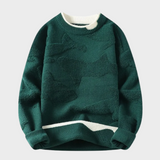 Pull avec un motif texturé de style abstrait