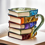 Tasse artistique 3D « Aurora – Motif livresque »
