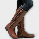 Hiltrud - Bottes élégantes en cuir à lacets