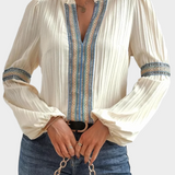 Amálie - Blouse à décolleté en V