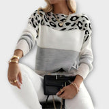 Cheyenne - Pull loose à motif léopard