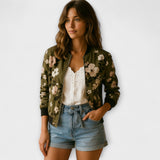 Andreia - Bomber élégant à motif floral
