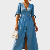 Nina – Robe en jean scintillante