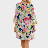 Mia - Robe Mini Fleurie Élégante