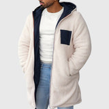 Leon – Sweat à capuche polaire pour homme avec fermeture éclair