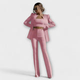 Selina - Ensemble élégant 3 pièces (Veste, Top, Pantalon)
