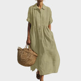 Lysandra — Robe chemise d'été