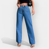 Mia - Jeans haute taille à coupe large confortable