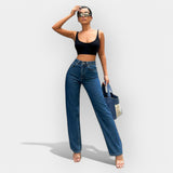 Mia - Jeans haute taille à coupe large confortable